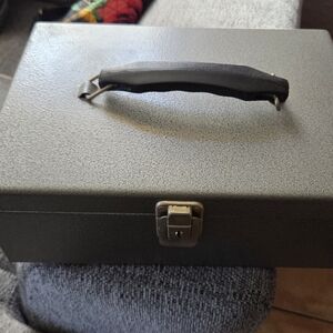 Stylish Black and Gray Men's Accessory Case